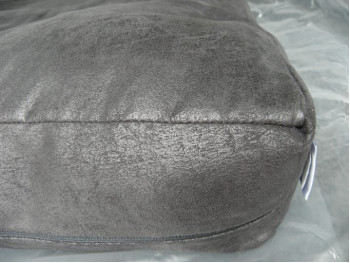 Futon10, 160x200, Oxford grey (leatherlook)